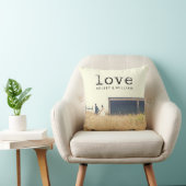 ラヴヴィンテージタイプライターフォントタイポグラフィfor Photo クッション (椅子)