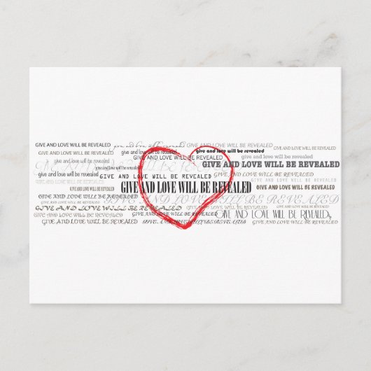 ラヴ与えィー感動的ポストカード ポストカード (正面)