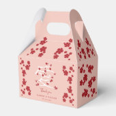 ラヴ中国のレッドさくらんぼ花婚約パーティ フェイバーボックス (正面サイド)