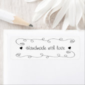 ラヴ付き手作りハートラベルギフトラベル ラベル (インサイチュ)