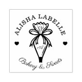 ラヴ付き手作りモノグラムベーカリー配管バッグ ラバースタンプ (インプリント)