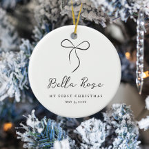 ラヴ包まれたブラックボウ初めてのクリスマス写真