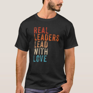 ラヴ実在レトロヴィンテージリーダーとリーダー Tシャツ