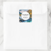 ラヴ川と山景勝手作り スクエアシール (バッグ)