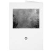 ラヴ幽霊のよく出るァンスの結婚招待状と共にスキー (裏面)