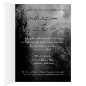 ラヴ幽霊のよく出るァンスの結婚招待状と共にスキー (内側 (右))