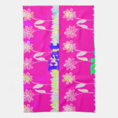 ラヴ感動的食べフラデザイン キッチンタオル (縦)