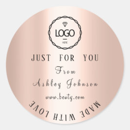 ラヴ感謝していィー赤面バラ ラウンドシール