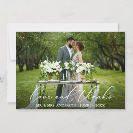 ラヴ感謝していエレガントラ結婚ク サンキューカード