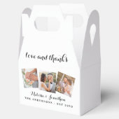 ラヴ感謝していエレガント&3 Photo Bride結婚 Groom フェイバーボックス (オープン)