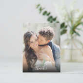 ラヴ感謝していモダント写真結婚の感謝 ポストカード (スタンド正面)