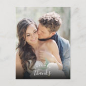 ラヴ感謝していモダント写真結婚の感謝 ポストカード (正面)