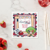 ラヴ感謝していーー結婚のカスタム スタンダードカクテルナプキン (インサイチュ)