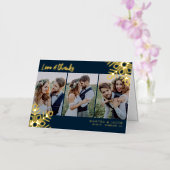 ラヴ感謝してい結婚の写真スノーフレーク実在 箔シーズンカード (蘭)