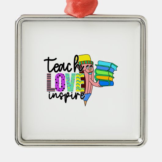 ラヴ教えのインスパイア先生 メタルオーナメント (正面)