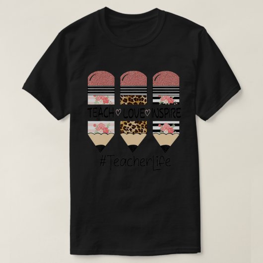 ラヴ教えのインスパイア先生 Tシャツ (デザイン正面)