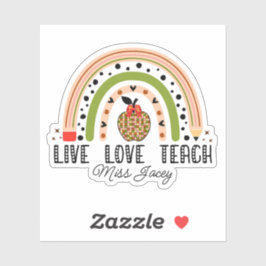 ラヴ教えインスパイアレインボー先生評価 シール