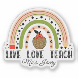 ラヴ教えインスパイアレインボー先生評価 シール