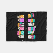 ラヴ教えインスパイア先生鉛筆新学期F フリースブランケット (正面(横))