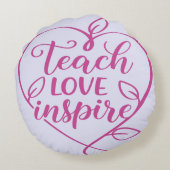 ラヴ教えスインスパイアプトデザイン ラウンドクッション (裏面)