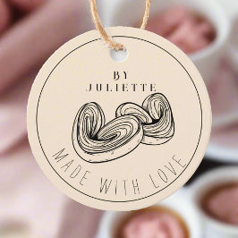 ラヴ焼いたィーハート赤面ピンク フェイバータグ