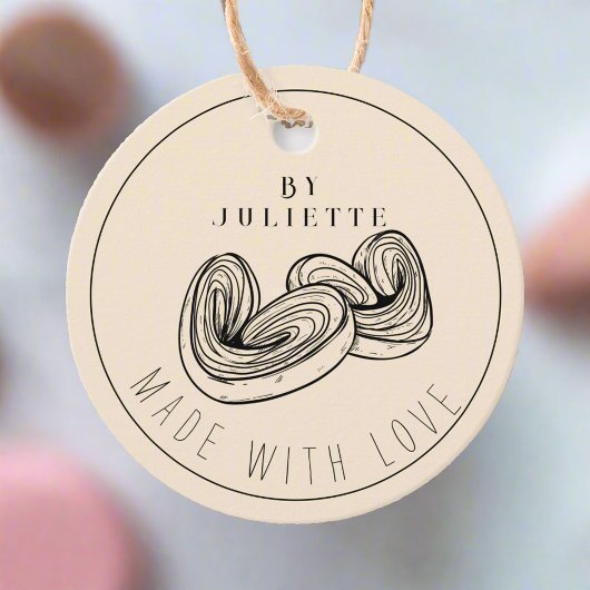 ラヴ焼いたィーハート赤面ピンク フェイバータグ