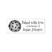 ラヴ焼いたチョコレートチパーソナライズされたップベーカリー ラバースタンプ (インプリント)