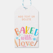 ラヴ焼いたホリカラフルーでモダン ギフトタグ (裏面)