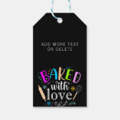 ラヴ焼いたホリカラフルーでモダン ギフトタグ (裏面)