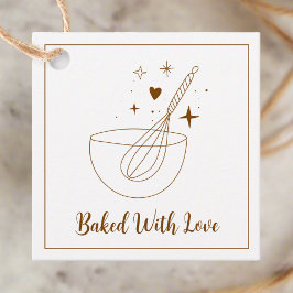 ラヴ焼いたル器具ミニマルベーカリー料理 フェイバータグ