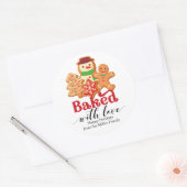 ラヴ焼いた・ホリデー・クッキー・ギフト付き ラウンドシール (封筒)