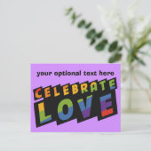 ラヴ祝カスタム ポストカード (スタンド正面)