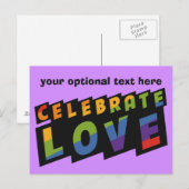 ラヴ祝カスタム ポストカード (正面/裏面)