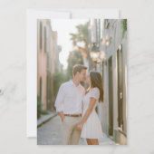 ラヴ祝カップル写真ブライダルシャワーパーティー 招待状 (裏面)