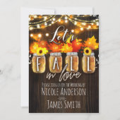 ラヴ秋紅葉&ライツ結婚ズ 招待状 (正面)