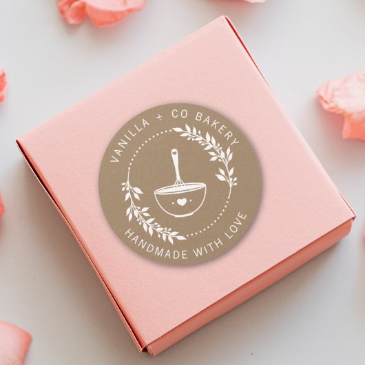 ラヴ素朴ィウィスクベーカリー事業で手作り ラウンドシール