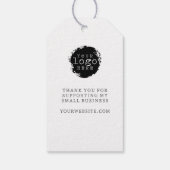 ラヴ素朴ィスクリプトハートグッズで手焼いた作 ギフトタグ (裏面)