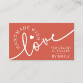 ラヴ素朴ィスクリプトハートグッズで手焼いた作 名刺 (正面)