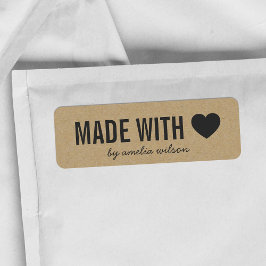 ラヴ素朴クはっきりしたクラフト製のフェイクハート ラベル