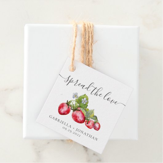 ラヴ素朴ストロベリージャムクラフト紙 フェイバータグ (インサイチュ)