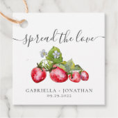 ラヴ素朴ストロベリージャムクラフト紙 フェイバータグ (正面)