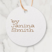 ラヴ素朴ハートシンボルクラフト紙 フェイバータグ (裏面)