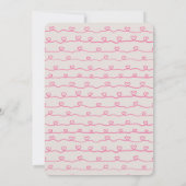 ラヴ素朴ハートリトルスウィートガールズ誕生日 招待状 (裏面)