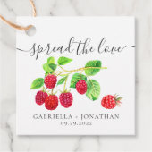 ラヴ素朴ラズベリージャムクラフト紙 フェイバータグ (正面)