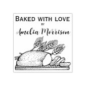 ラヴ素朴焼いたヴィンテージパンカスタム付き ラバースタンプ (インプリント)