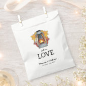 ラヴ素朴秋紅葉結婚ズ フェイバーバッグ (クリップ留めされた状態)