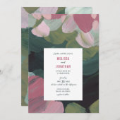 ラヴ絵を描結婚式招待状招待状 招待状 (正面/裏面)