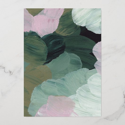 ラヴ絵を描結婚式招待状 箔招待状 (裏面)