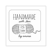 ラヴ編み物糸で手作り ラバースタンプ (インプリント)