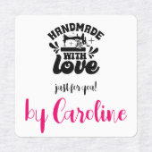 ラヴ裁縫機で手作りパーソナライズされた ラベル (デザイン1)